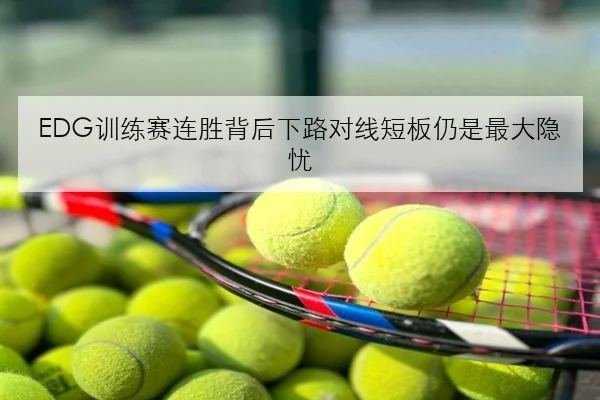 EDG训练赛连胜背后下路对线短板仍是最大隐忧